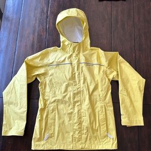 Patagonia Lightweight Yellow Rain Jacket Kids Sz L (12)